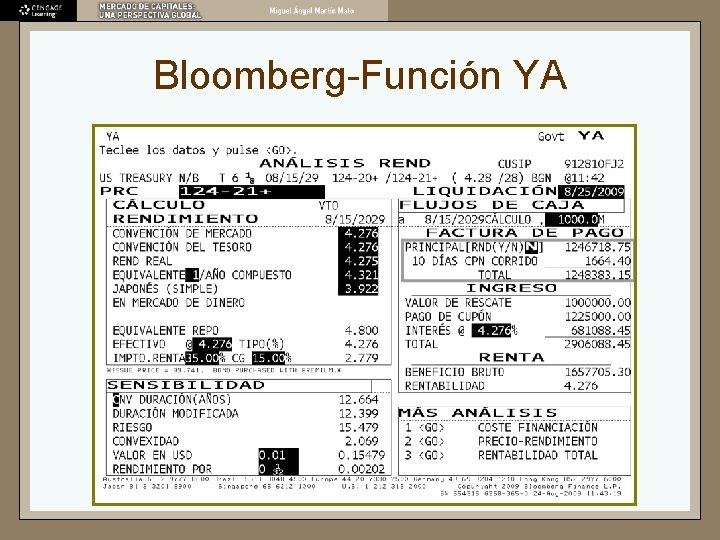 Bloomberg-Función YA 