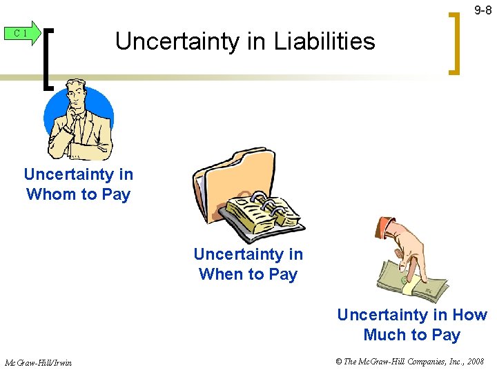 9 -8 C 1 Uncertainty in Liabilities Uncertainty in Whom to Pay Uncertainty in