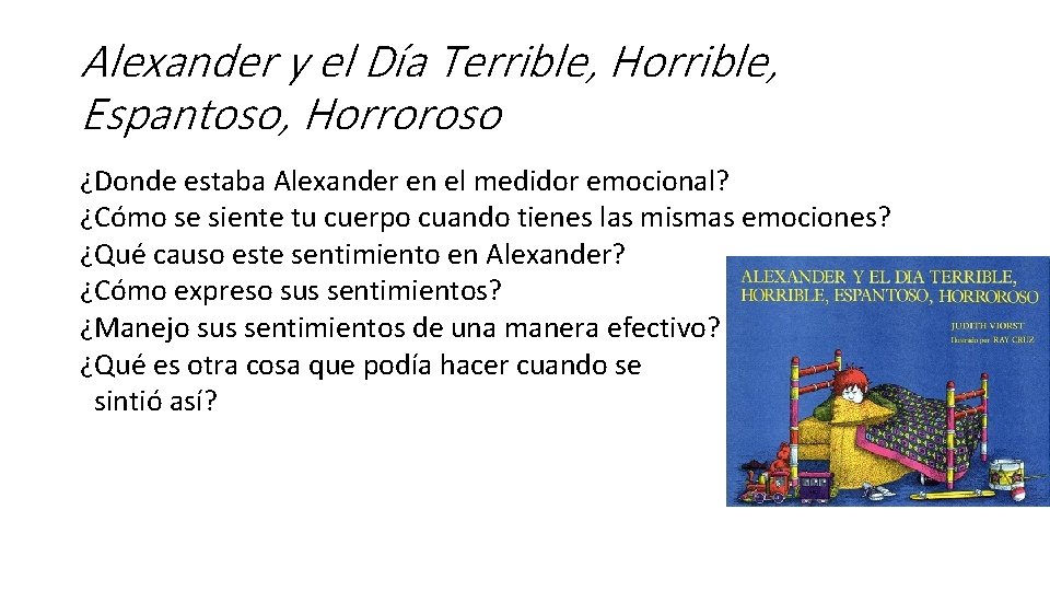 Alexander y el Día Terrible, Horrible, Espantoso, Horroroso ¿Donde estaba Alexander en el medidor