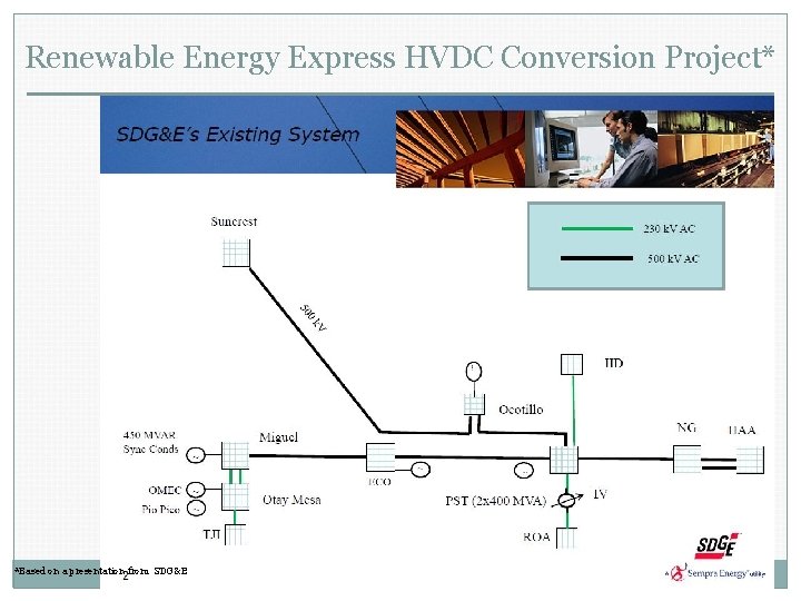 Renewable Energy Express HVDC Conversion Project* *Based on a presentation from SDG&E 21 