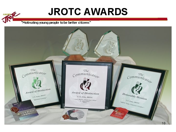 JROTC AWARDS “Motivating young people to be better citizens” 18 