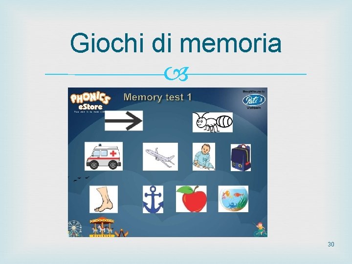 Giochi di memoria 30 