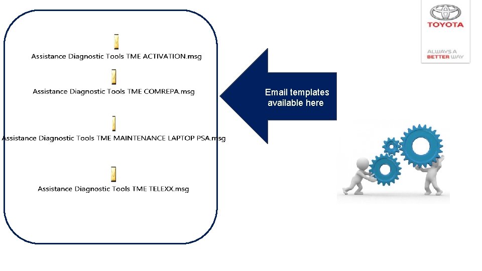 Email templates available here 