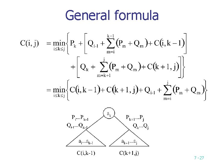 General formula 7 -27 