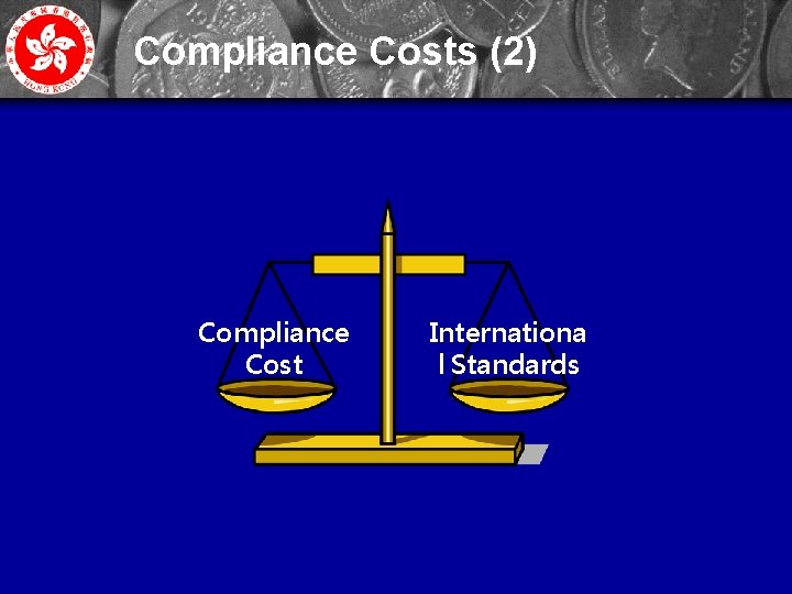 Compliance Costs (2) Compliance Cost Internationa l Standards 31 