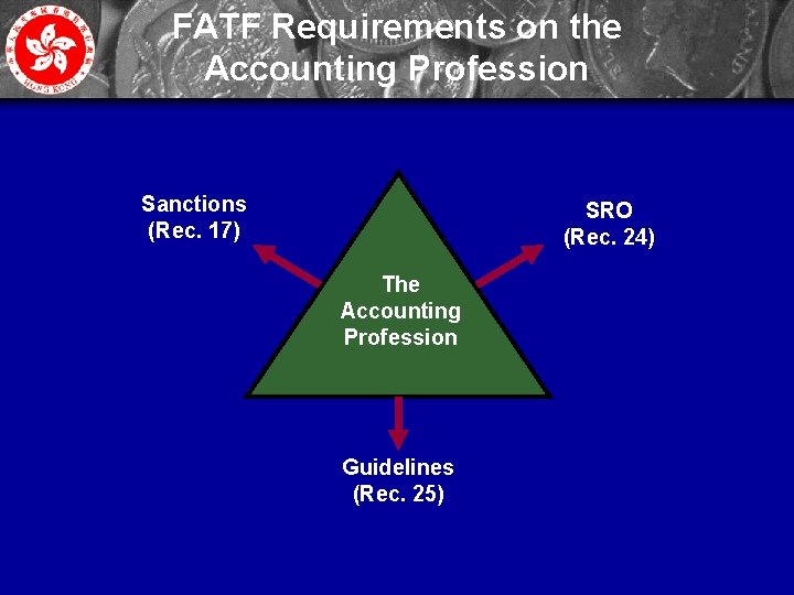 FATF Requirements on the Accounting Profession Sanctions (Rec. 17) SRO (Rec. 24) The Accounting