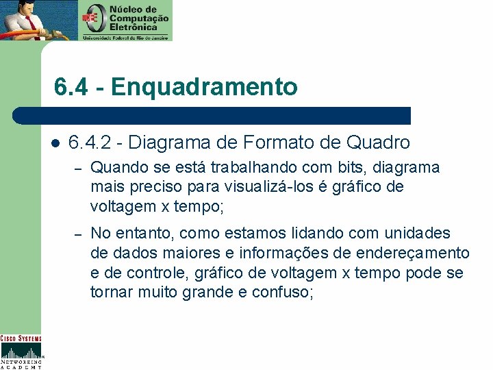 6. 4 - Enquadramento l 6. 4. 2 - Diagrama de Formato de Quadro