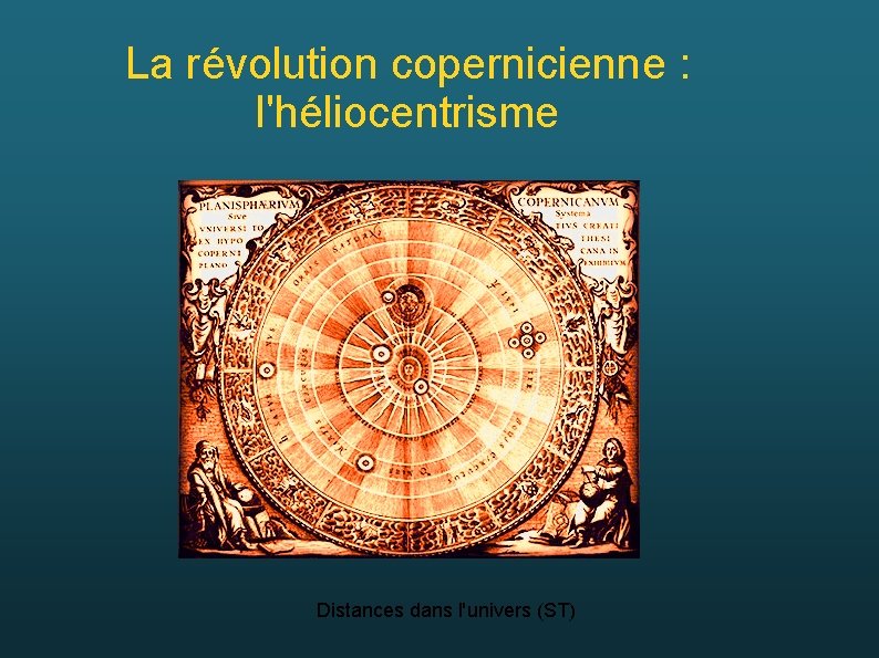 La révolution copernicienne : l'héliocentrisme Distances dans l'univers (ST) 