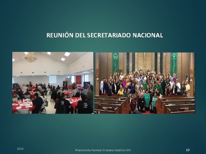 REUNIÓN DEL SECRETARIADO NACIONAL 2019 Movimiento Familiar Cristiano Católico USA 69 