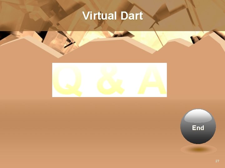 Virtual Dart End 27 