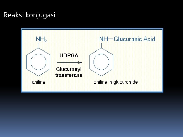 Reaksi konjugasi : 