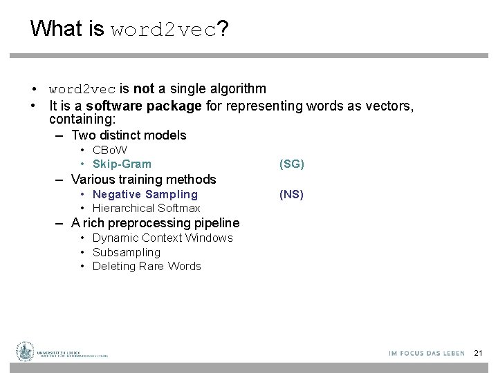 What is word 2 vec? • word 2 vec is not a single algorithm