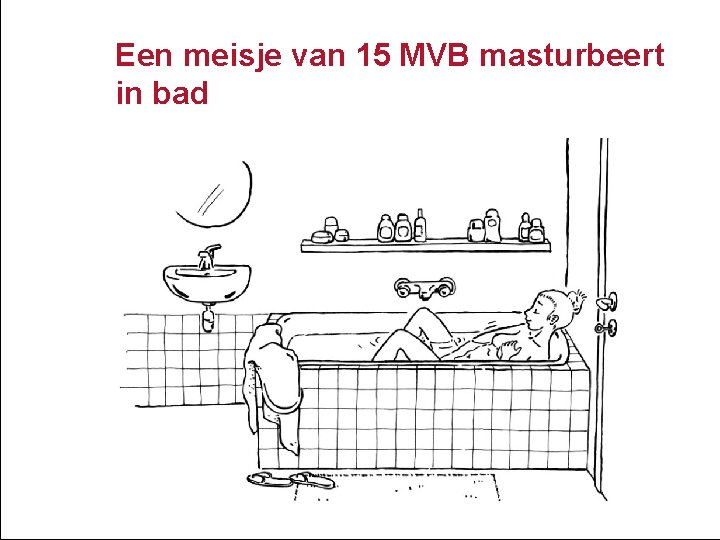 Een meisje van 15 MVB masturbeert in bad 