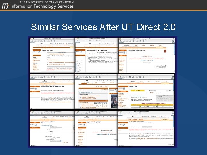 Similar Services After UT Direct 2. 0 