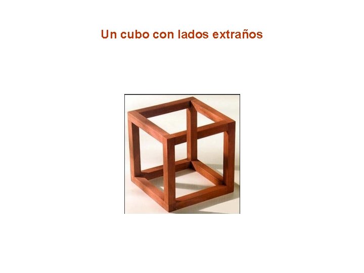 Un cubo con lados extraños 