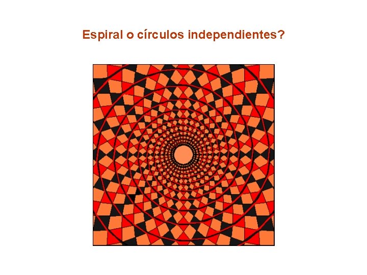 Espiral o círculos independientes? 