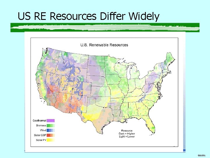 US RE Resources Differ Widely 081001 US RE Resources Differ Widely 081001