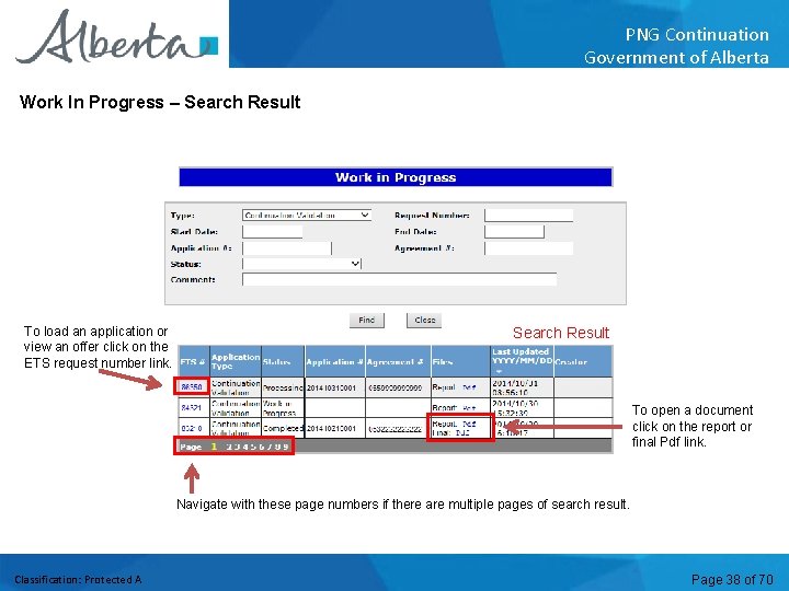 PNG Continuation Government of Alberta Work In Progress – Search Result To load an