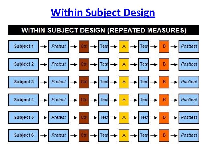 Within Subject Design 