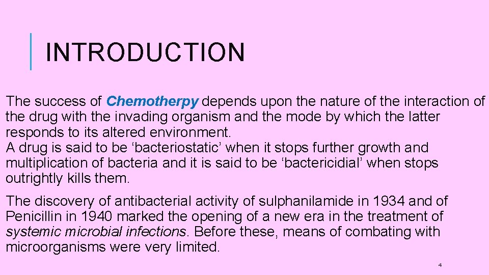INTRODUCTION The success of Chemotherpy depends upon the nature of the interaction of the