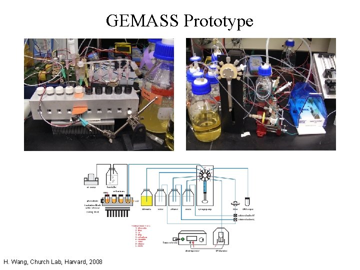 GEMASS Prototype H. Wang, Church Lab, Harvard, 2008 