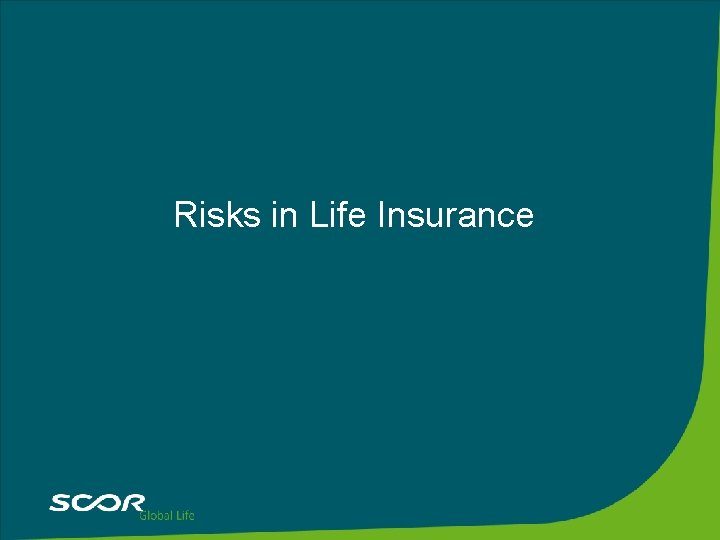 Risks in Life Insurance 