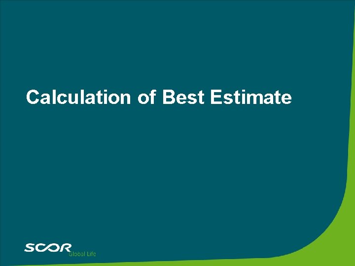 Calculation of Best Estimate 