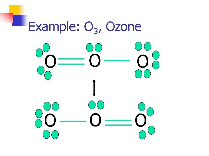 Example: O 3, Ozone O O O 
