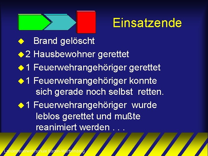 Einsatzende Brand gelöscht u 2 Hausbewohner gerettet u 1 Feuerwehrangehöriger konnte sich gerade noch