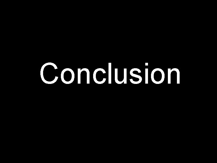 Conclusion 