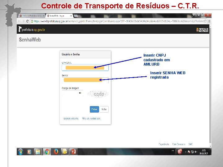 Controle de Transporte de Resíduos – C. T. R. Reelaboração Participativa do PLANO DE