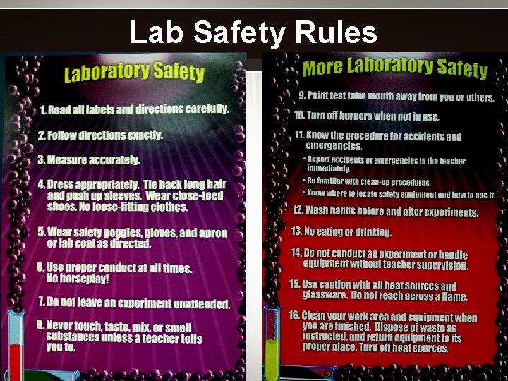 Lab Safety Rules 