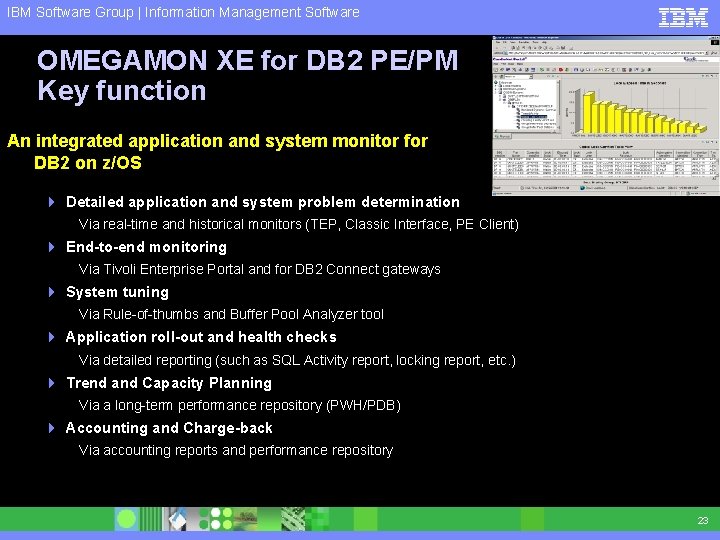 IBM Software Group | Information Management Software OMEGAMON XE for DB 2 PE/PM Key