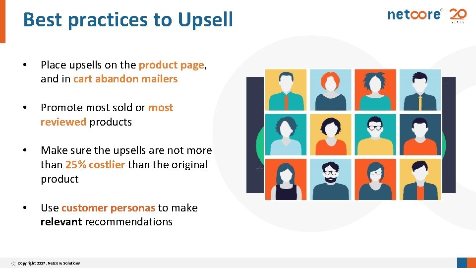 Best practices to Upsell • Place upsells on the product page, and in cart