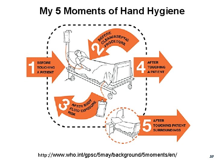 My 5 Moments of Hand Hygiene http: //www. who. int/gpsc/5 may/background/5 moments/en/ 10 