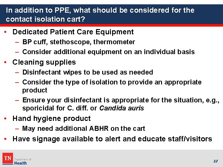 Build an Isolation Cart and they will use