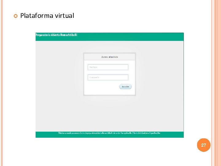  Plataforma virtual 27 