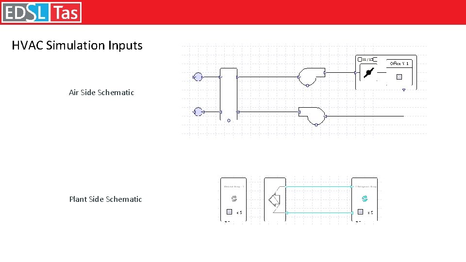 HVAC Simulation Inputs Air Side Schematic Plant Side Schematic 