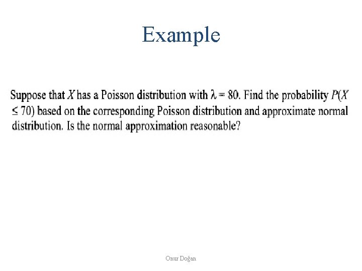 Example Onur Doğan 
