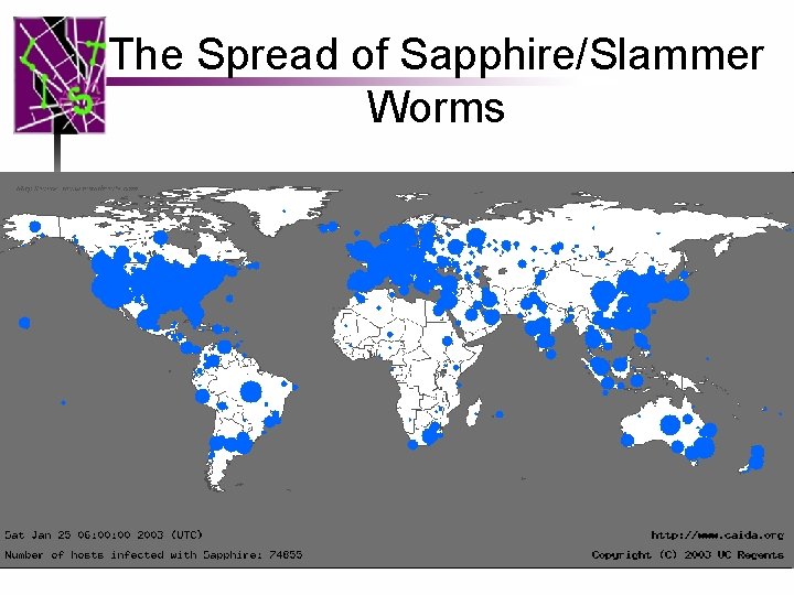 The Spread of Sapphire/Slammer Worms 2 