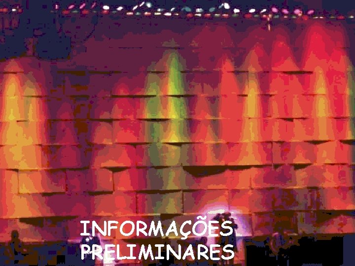 INFORMAÇÕES PRELIMINARES 