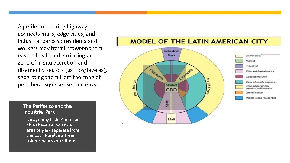 A periferico, or ring highway, connects malls, edge cities, and industrial parks so residents A periferico, or ring highway, connects malls, edge cities, and industrial parks so residents