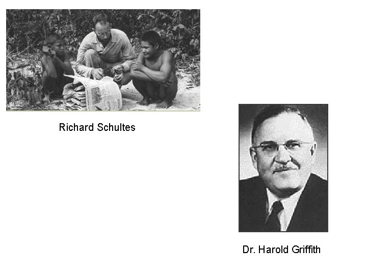 Richard Schultes Dr. Harold Griffith 