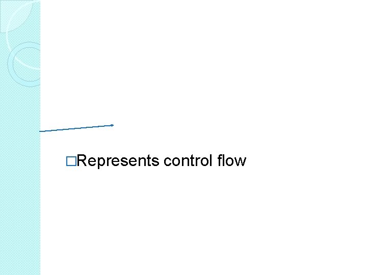 �Represents control flow �Represents control flow