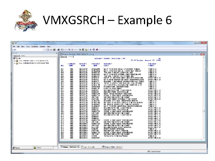 VMXGSRCH – Example 6 