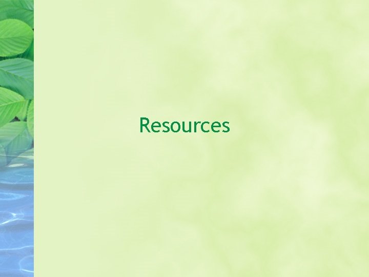 Resources 