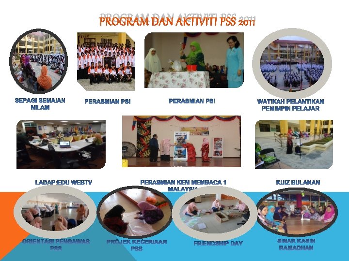 PROGRAM DAN AKTIVITI PSS 2011 