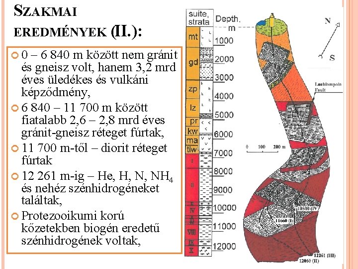 SZAKMAI EREDMÉNYEK 0 (II. ): – 6 840 m között nem gránit és gneisz