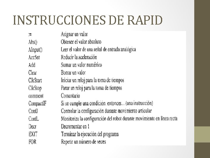 INSTRUCCIONES DE RAPID 