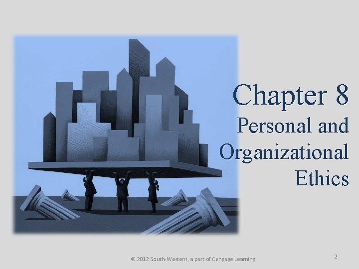 Chapter 8 Personal and Organizational Ethics © 2012 South-Western, a part of Cengage Learning